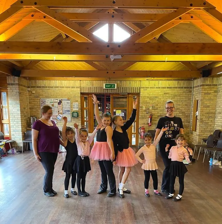 Pre-school ballet class with teachers at Karen Chapman School of Dancing